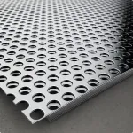 Лист перфорированный нержавеющий 0,5х1000х2000 мм AISI 304 Rv 3,5х5,5